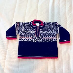 Hanna Andersson black and red winter sweater